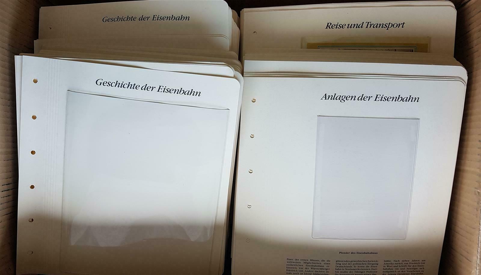Borek 150 Years German Railway 29.8lbs Album Sheets