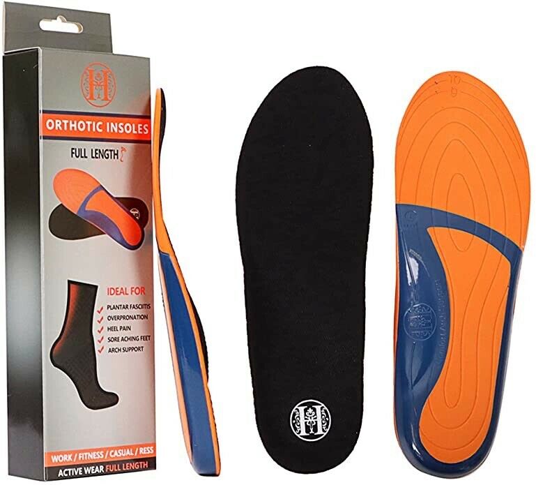 Shoe Inserts For Men, Memory Foam Insoles Relieve Flat Feet & Heel Pain