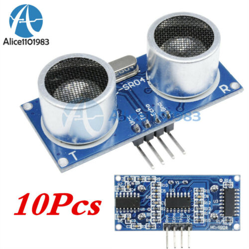 10pcs Ultrasonic Sensor Module Hc-sr04 Distance Measuring Sensor For Arduino