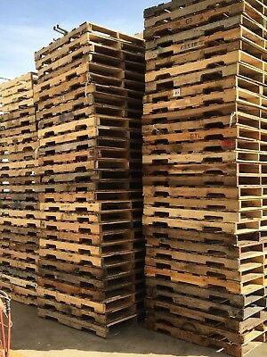 Used Wood (b) Pallets - 48" X 40" 4-way Pallets ($10.75 Ea,) Pick-up Only
