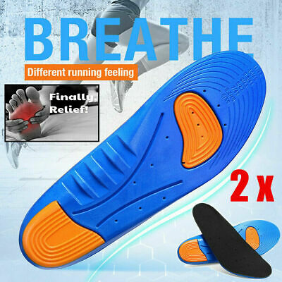 1 Pair Gel Orthotic Sport Running Insoles Insert Shoe Pad Arch Support Cushion