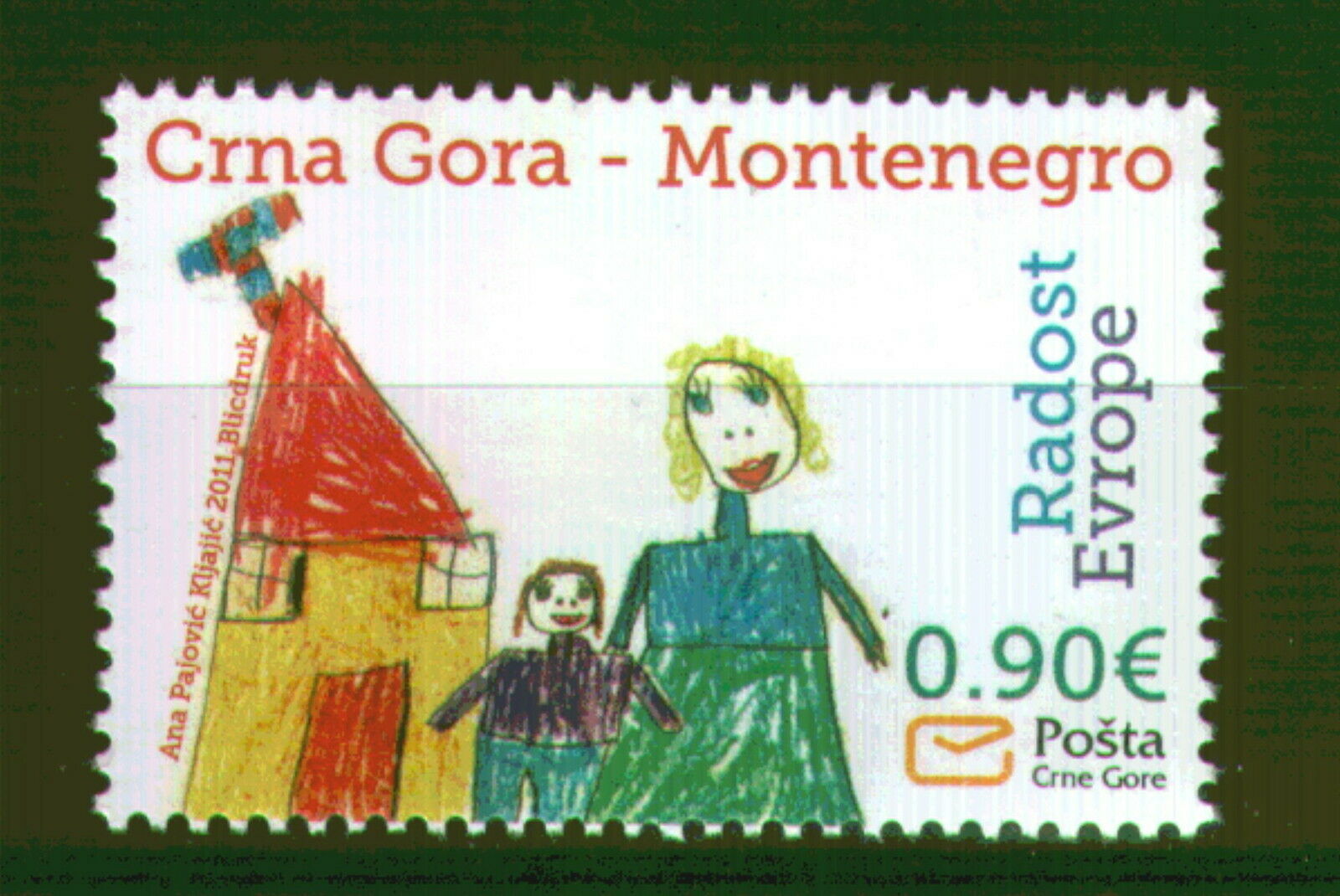151 Montenegro 2011 - The Joy Of Europe - Mnh(**) Set